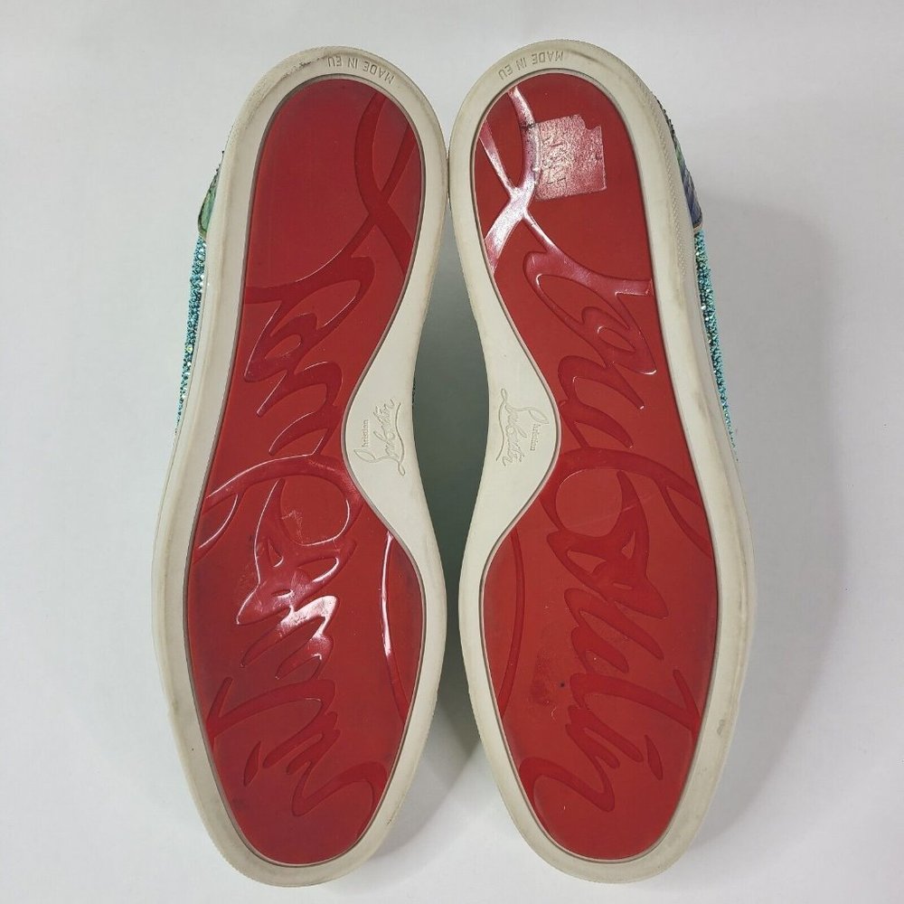 CHRISTIAN LOUBOUTIN Swarovski Python Louis Trainers Sneakers - EU45 / US12 - Picture 12 of 12